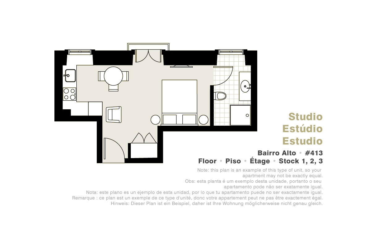 Lisbon Serviced Apartments - Bairro Alto, Studio